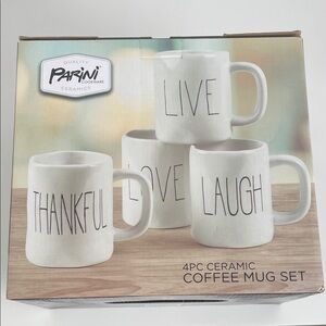 Parini Inspirational White Ceramic Mug Set